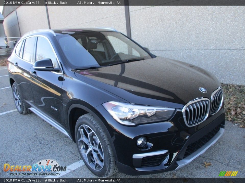 2018 BMW X1 xDrive28i Jet Black / Black Photo #6