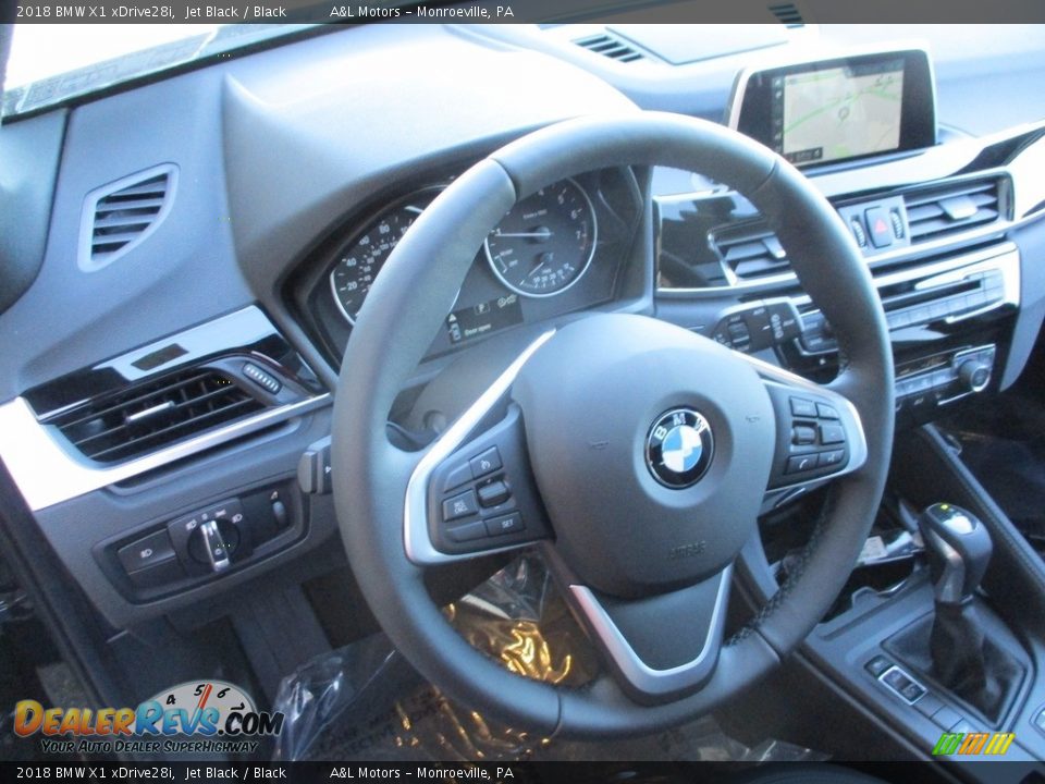 2018 BMW X1 xDrive28i Jet Black / Black Photo #13