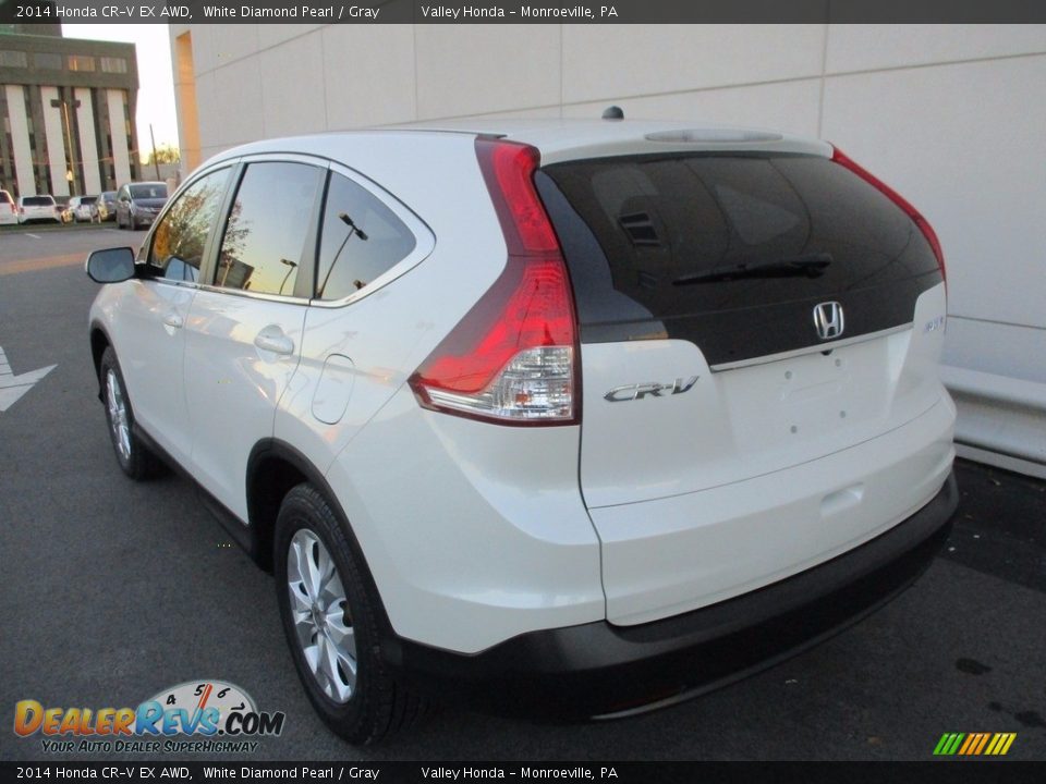 2014 Honda CR-V EX AWD White Diamond Pearl / Gray Photo #3