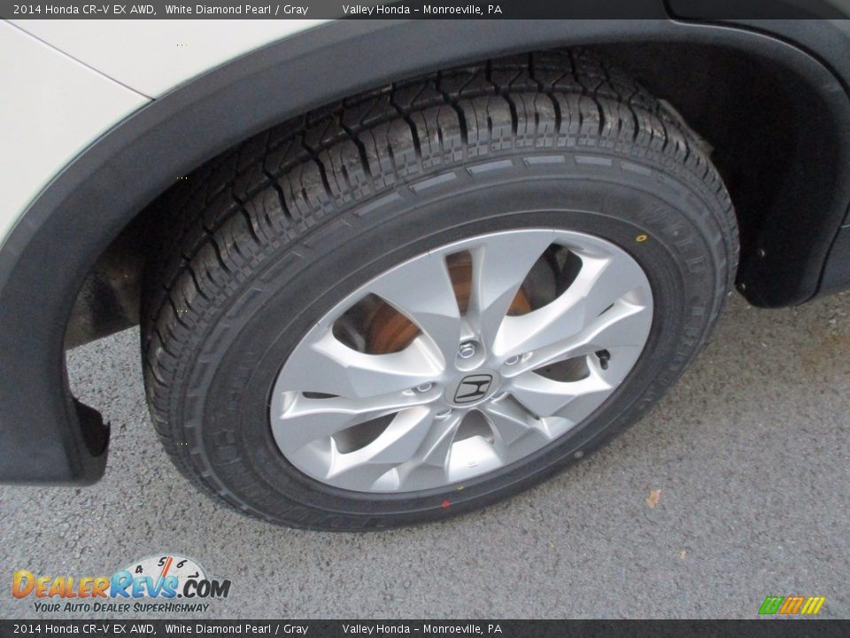 2014 Honda CR-V EX AWD White Diamond Pearl / Gray Photo #7