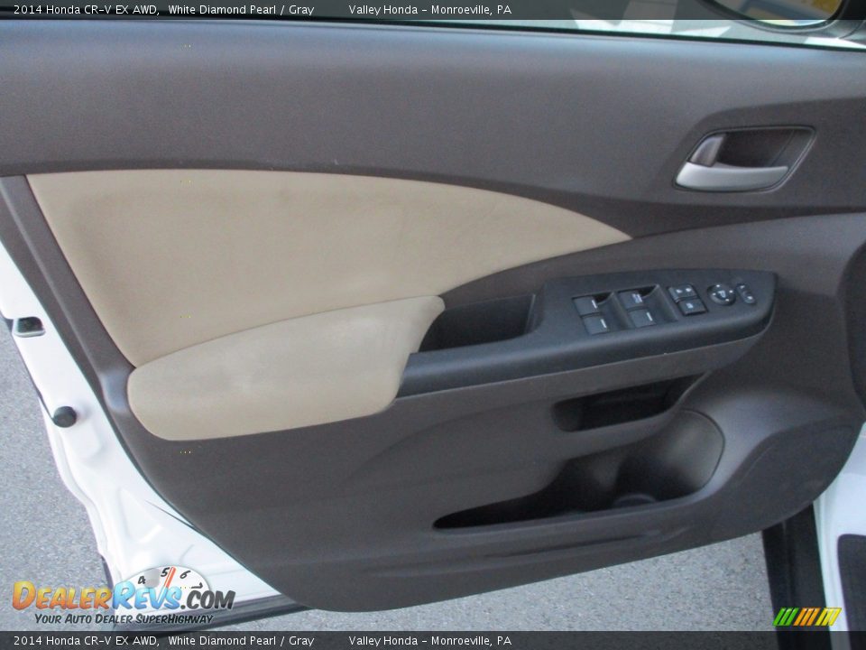 2014 Honda CR-V EX AWD White Diamond Pearl / Gray Photo #11