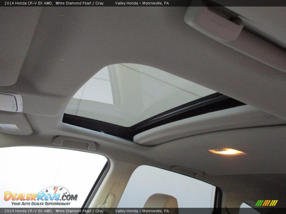 2014 Honda CR-V EX AWD White Diamond Pearl / Gray Photo #12