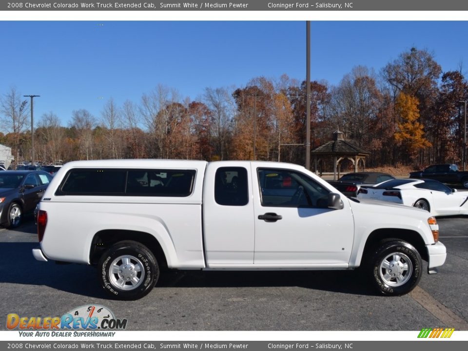 2008 Chevrolet Colorado Work Truck Extended Cab Summit White / Medium Pewter Photo #2