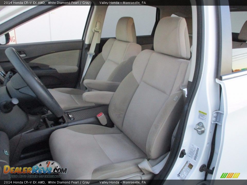 2014 Honda CR-V EX AWD White Diamond Pearl / Gray Photo #13
