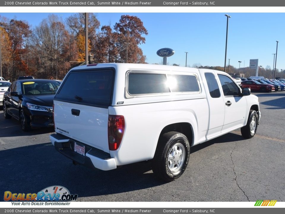2008 Chevrolet Colorado Work Truck Extended Cab Summit White / Medium Pewter Photo #3