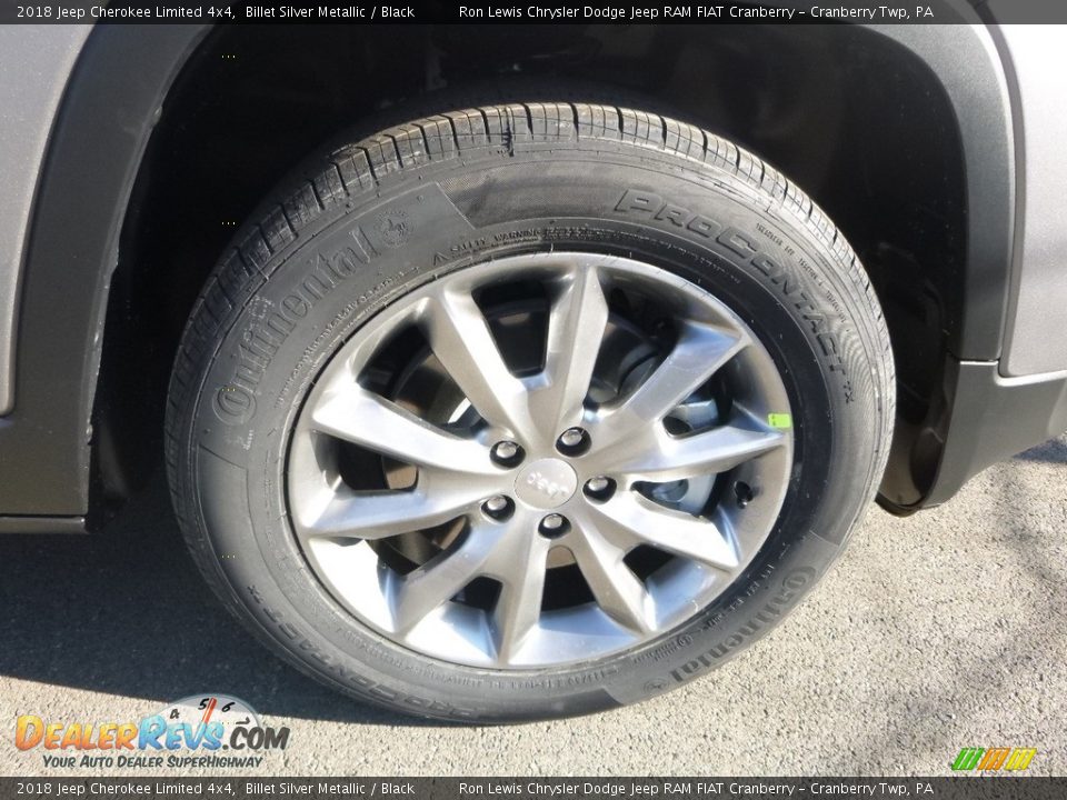 2018 Jeep Cherokee Limited 4x4 Billet Silver Metallic / Black Photo #9