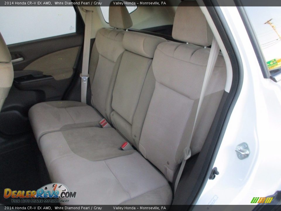 2014 Honda CR-V EX AWD White Diamond Pearl / Gray Photo #14