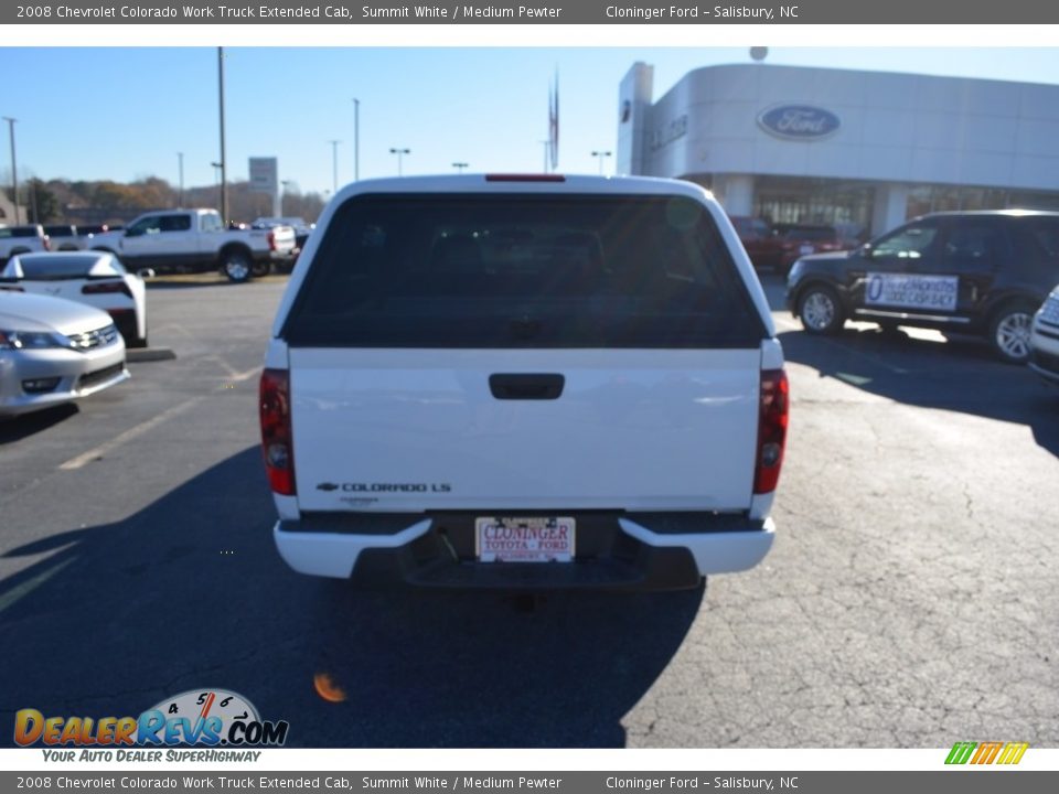 2008 Chevrolet Colorado Work Truck Extended Cab Summit White / Medium Pewter Photo #4