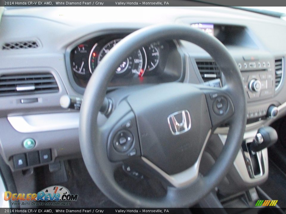 2014 Honda CR-V EX AWD White Diamond Pearl / Gray Photo #15