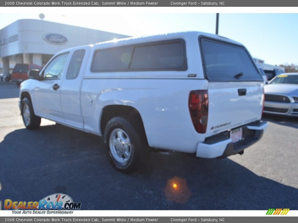 2008 Chevrolet Colorado Work Truck Extended Cab Summit White / Medium Pewter Photo #5