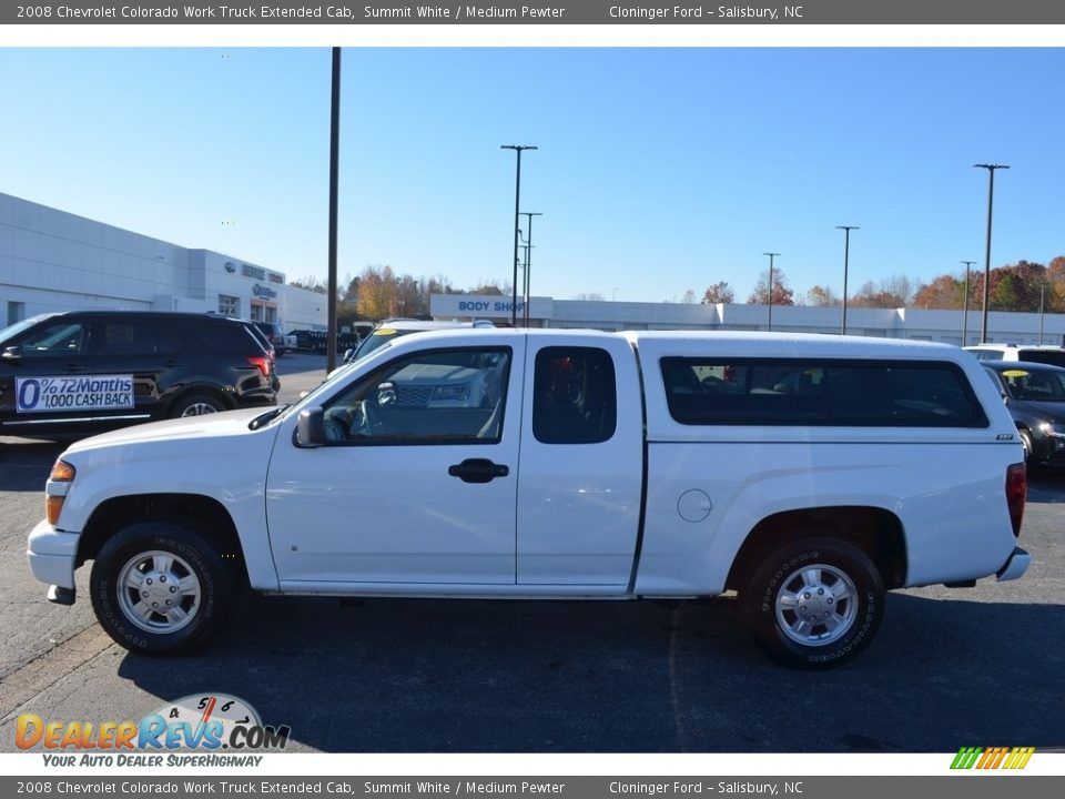 2008 Chevrolet Colorado Work Truck Extended Cab Summit White / Medium Pewter Photo #6