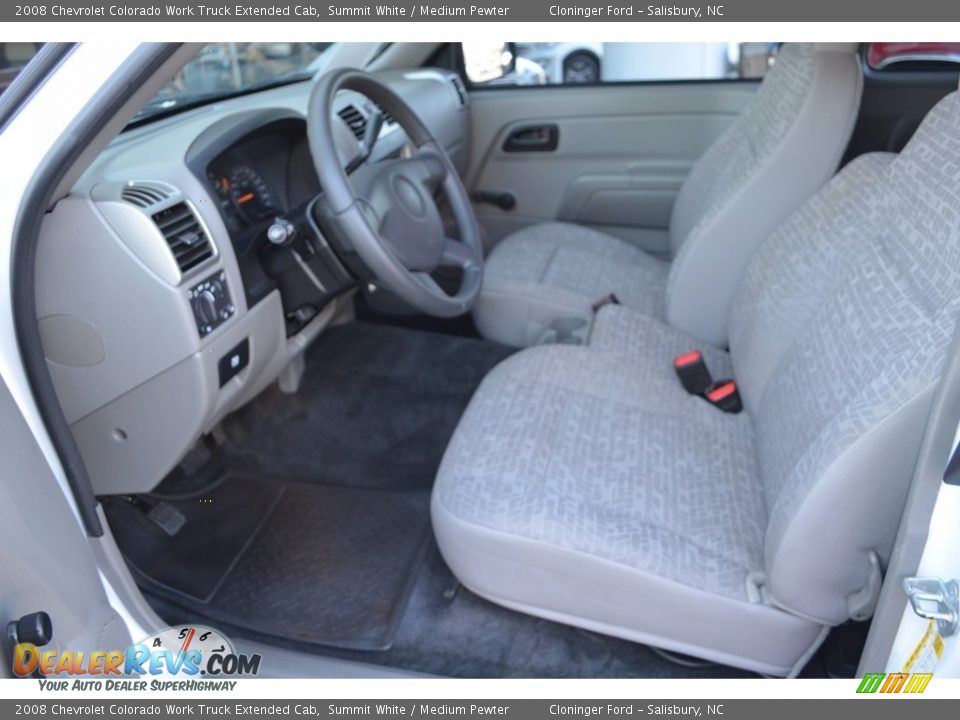 2008 Chevrolet Colorado Work Truck Extended Cab Summit White / Medium Pewter Photo #10