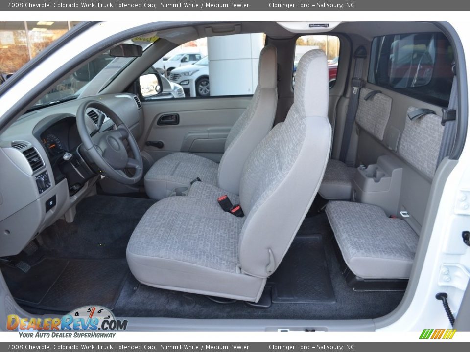 2008 Chevrolet Colorado Work Truck Extended Cab Summit White / Medium Pewter Photo #12
