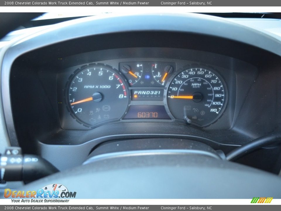 2008 Chevrolet Colorado Work Truck Extended Cab Summit White / Medium Pewter Photo #16