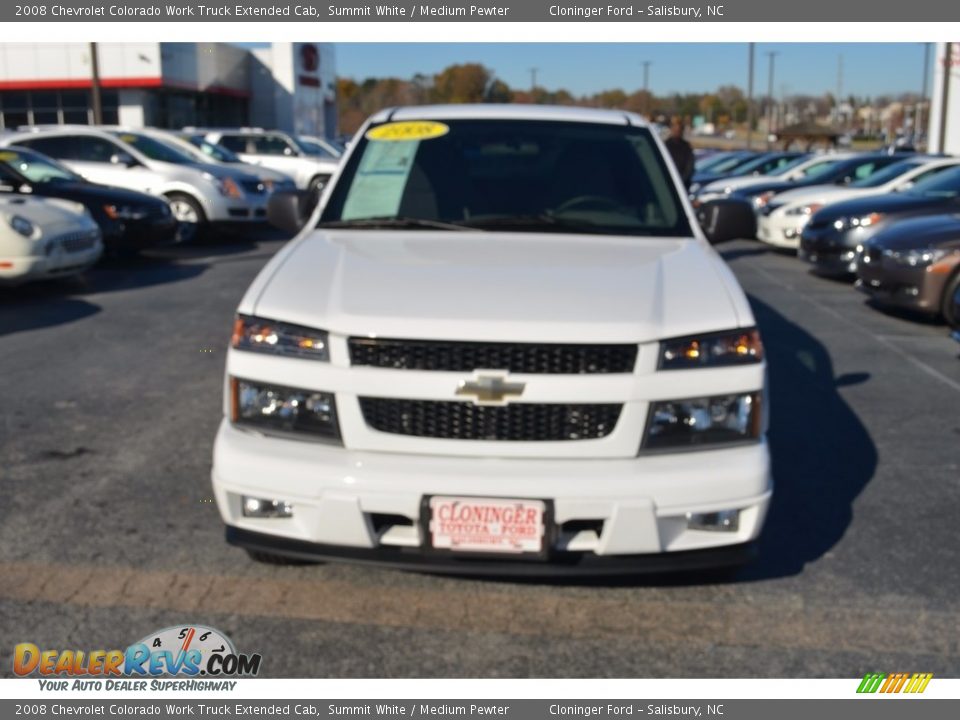 2008 Chevrolet Colorado Work Truck Extended Cab Summit White / Medium Pewter Photo #19