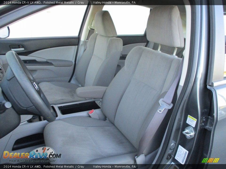 2014 Honda CR-V LX AWD Polished Metal Metallic / Gray Photo #10
