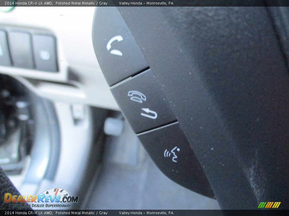 2014 Honda CR-V LX AWD Polished Metal Metallic / Gray Photo #17