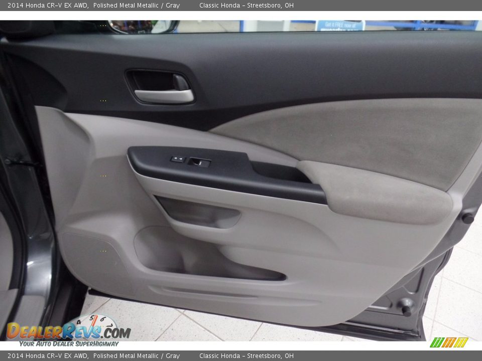 2014 Honda CR-V EX AWD Polished Metal Metallic / Gray Photo #14