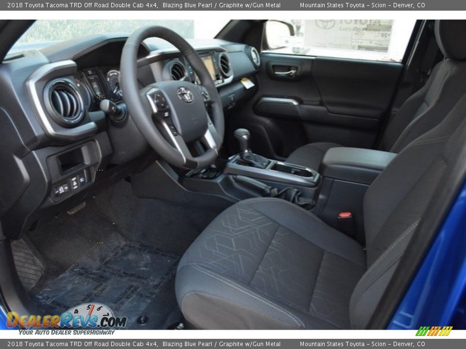 Graphite w/Gun Metal Interior - 2018 Toyota Tacoma TRD Off Road Double Cab 4x4 Photo #5