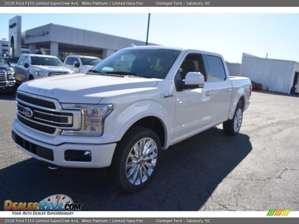 2018 Ford F150 Limited SuperCrew 4x4 White Platinum / Limited Navy Pier Photo #3