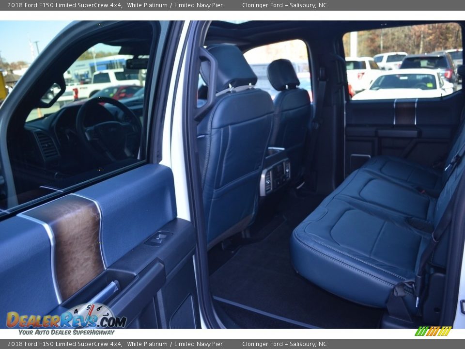 Rear Seat of 2018 Ford F150 Limited SuperCrew 4x4 Photo #11