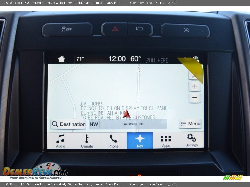 2018 Ford F150 Limited SuperCrew 4x4 White Platinum / Limited Navy Pier Photo #15