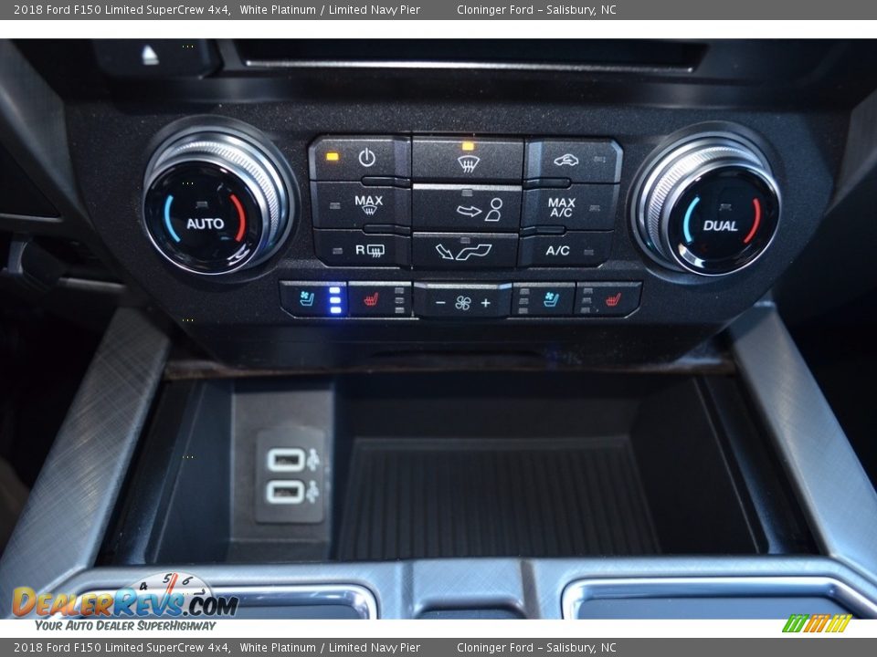 2018 Ford F150 Limited SuperCrew 4x4 White Platinum / Limited Navy Pier Photo #18