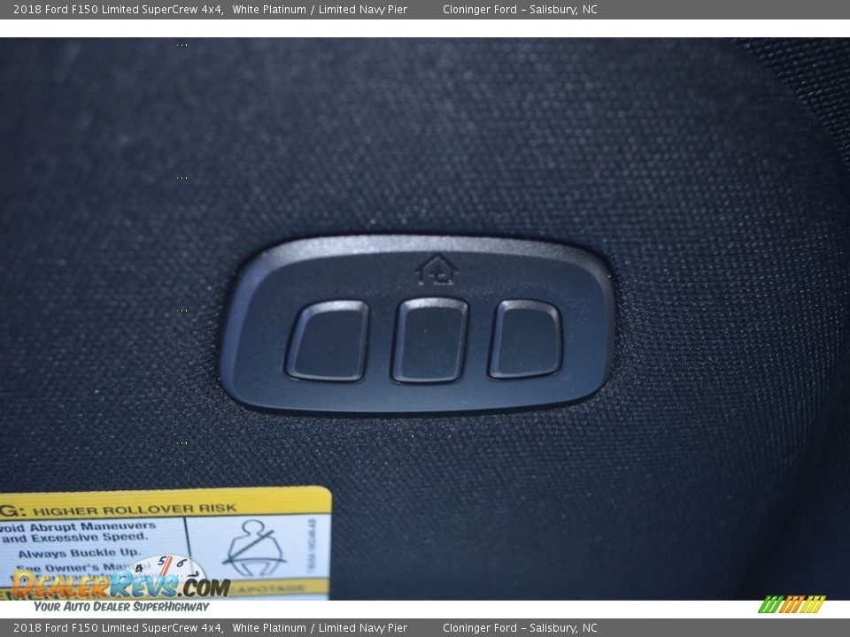 2018 Ford F150 Limited SuperCrew 4x4 White Platinum / Limited Navy Pier Photo #24