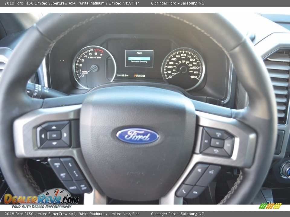 2018 Ford F150 Limited SuperCrew 4x4 White Platinum / Limited Navy Pier Photo #25
