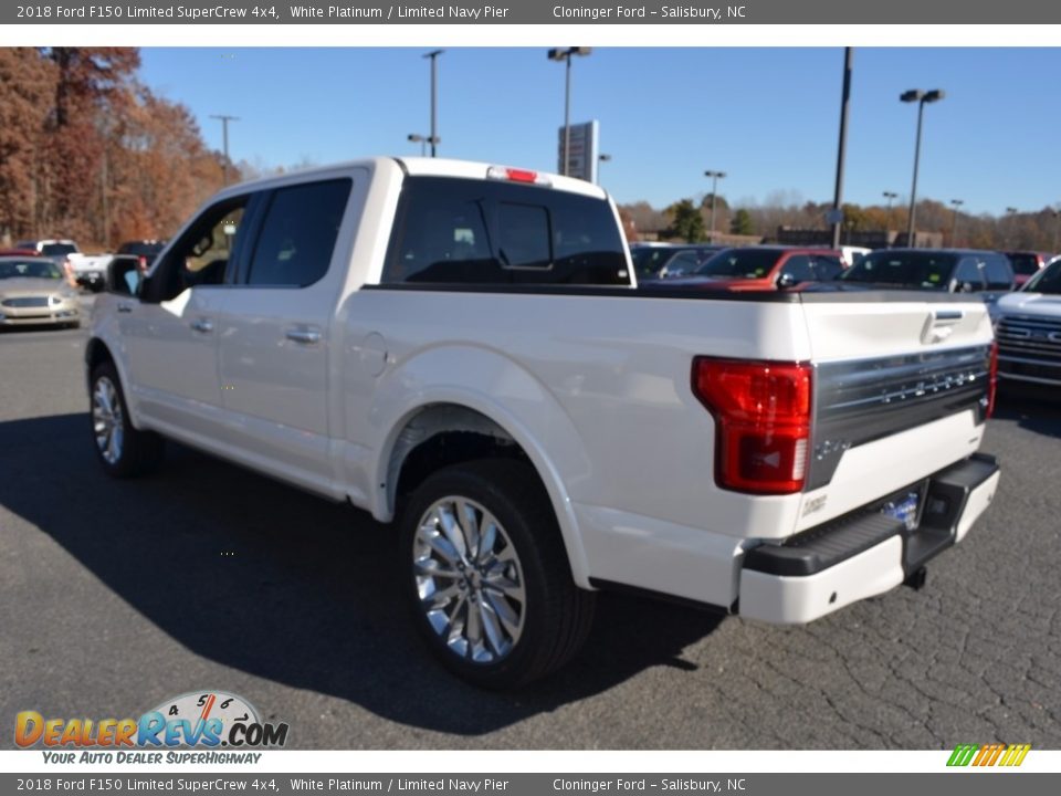 2018 Ford F150 Limited SuperCrew 4x4 White Platinum / Limited Navy Pier Photo #29