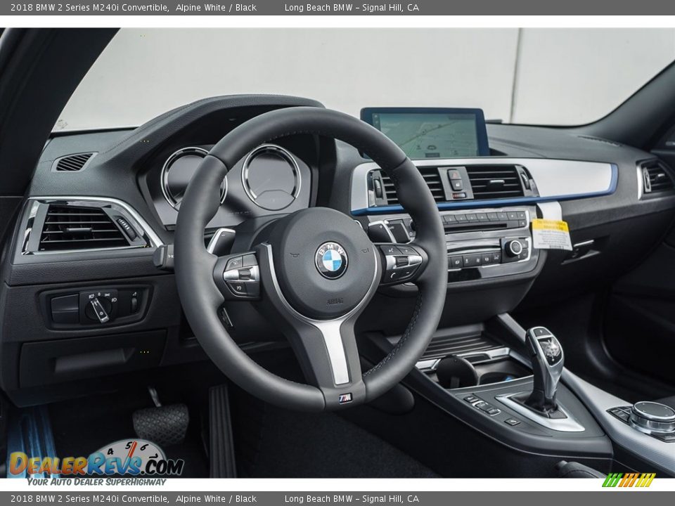 2018 BMW 2 Series M240i Convertible Alpine White / Black Photo #5