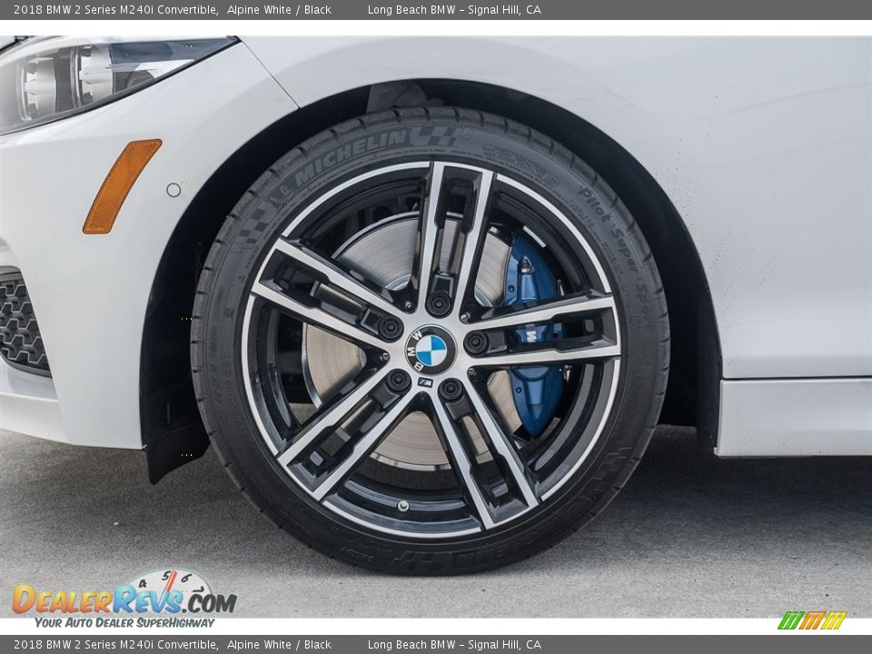 2018 BMW 2 Series M240i Convertible Alpine White / Black Photo #9