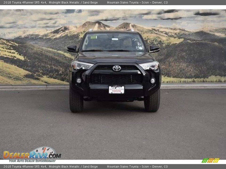 2018 Toyota 4Runner SR5 4x4 Midnight Black Metallic / Sand Beige Photo #2