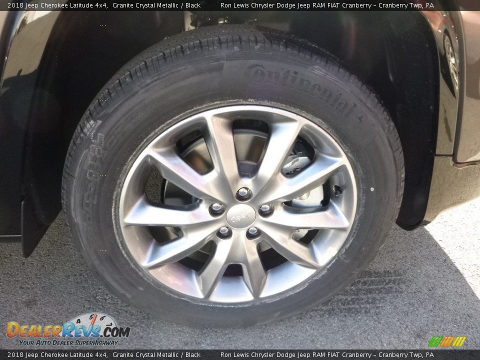 2018 Jeep Cherokee Latitude 4x4 Granite Crystal Metallic / Black Photo #9