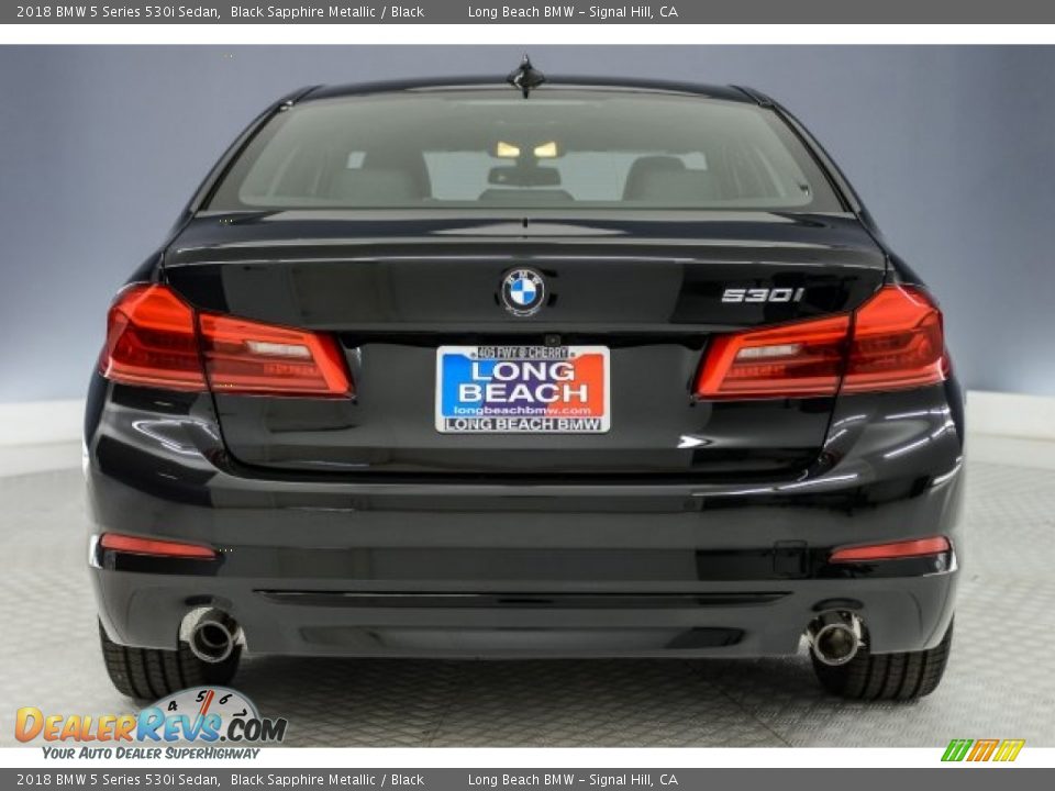 2018 BMW 5 Series 530i Sedan Black Sapphire Metallic / Black Photo #3
