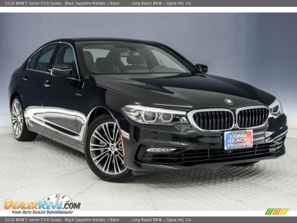 2018 BMW 5 Series 530i Sedan Black Sapphire Metallic / Black Photo #11