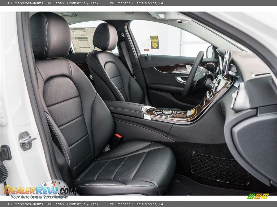 2018 Mercedes-Benz C 300 Sedan Polar White / Black Photo #2