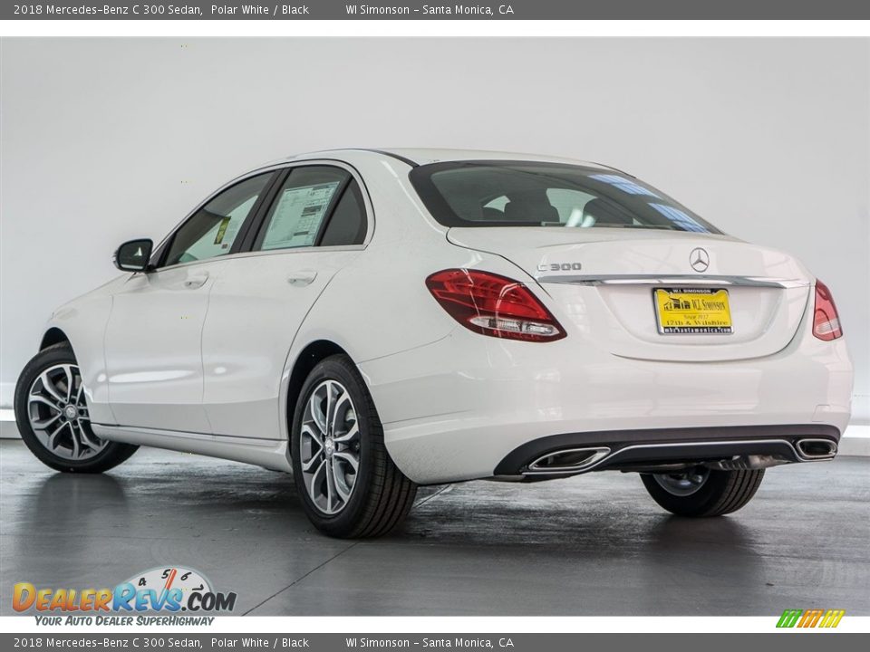 2018 Mercedes-Benz C 300 Sedan Polar White / Black Photo #3