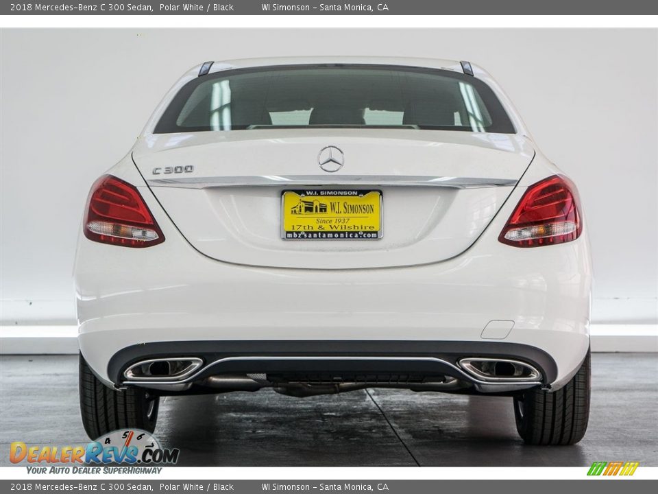 2018 Mercedes-Benz C 300 Sedan Polar White / Black Photo #4