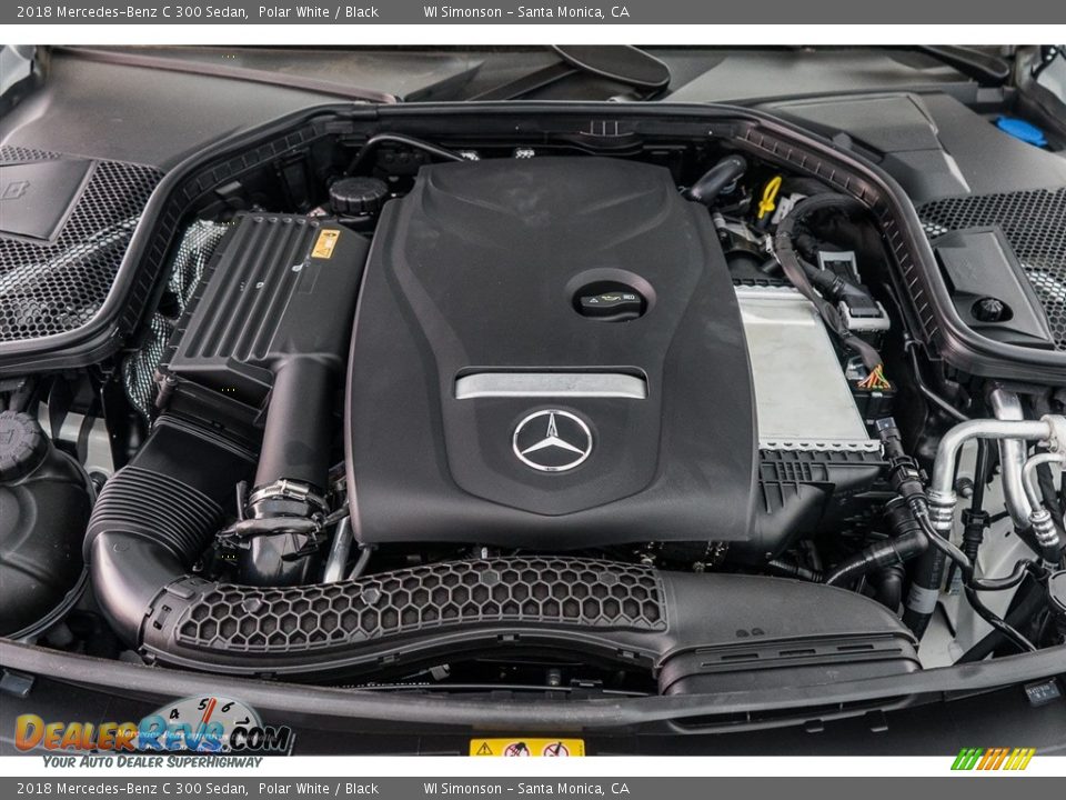 2018 Mercedes-Benz C 300 Sedan Polar White / Black Photo #8