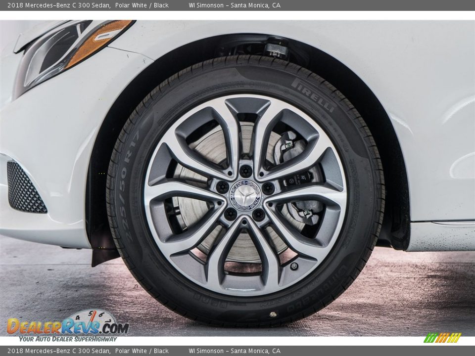 2018 Mercedes-Benz C 300 Sedan Polar White / Black Photo #9