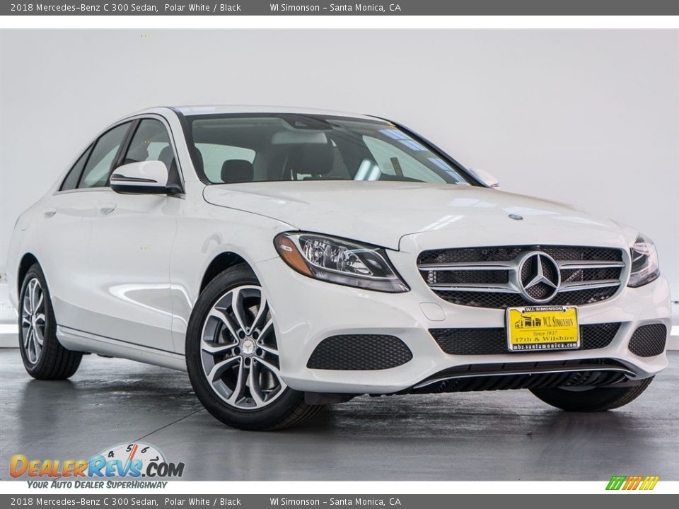 2018 Mercedes-Benz C 300 Sedan Polar White / Black Photo #12