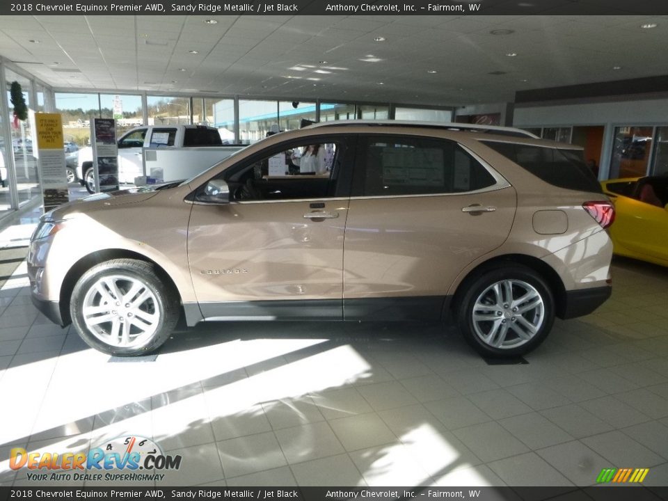 2018 Chevrolet Equinox Premier AWD Sandy Ridge Metallic / Jet Black Photo #2