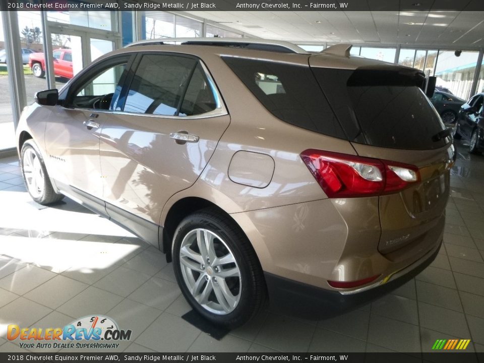 2018 Chevrolet Equinox Premier AWD Sandy Ridge Metallic / Jet Black Photo #3