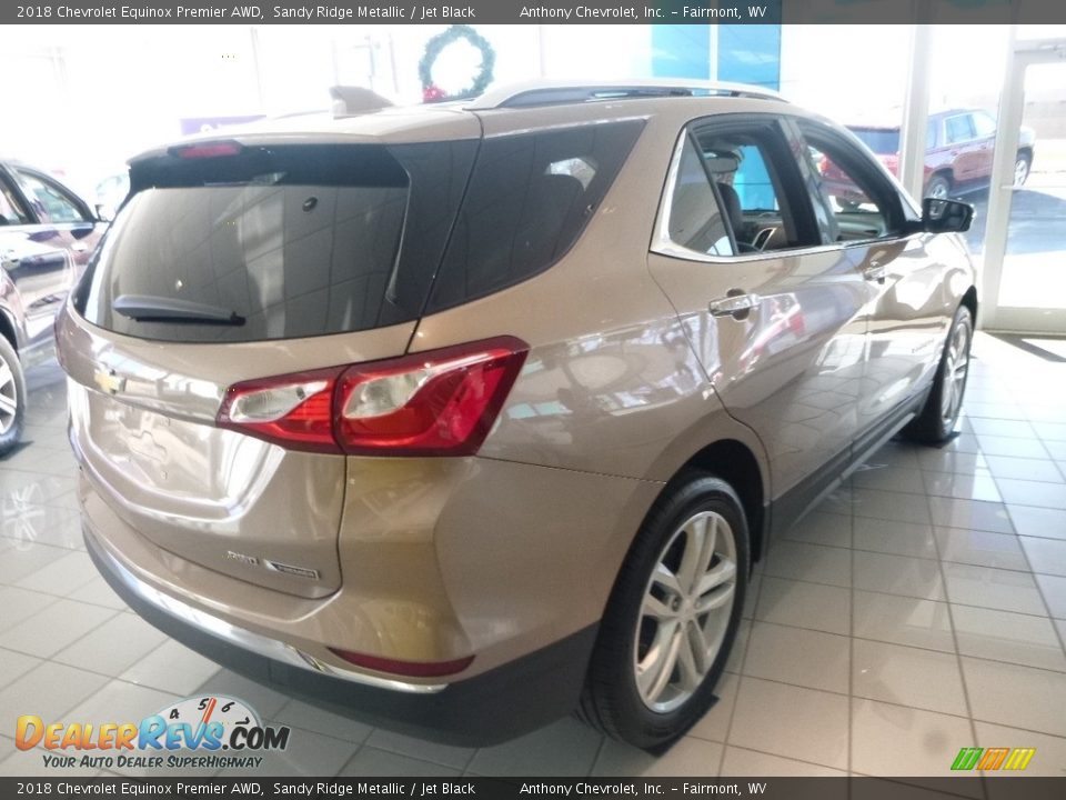 2018 Chevrolet Equinox Premier AWD Sandy Ridge Metallic / Jet Black Photo #6