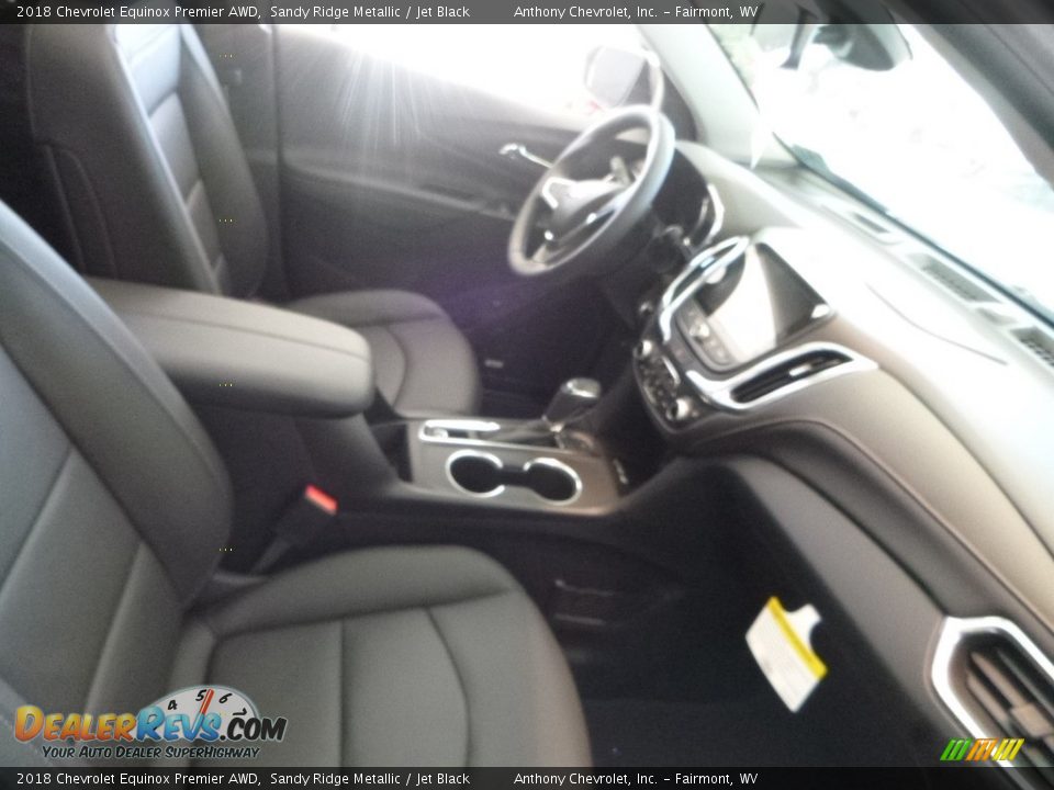 2018 Chevrolet Equinox Premier AWD Sandy Ridge Metallic / Jet Black Photo #10