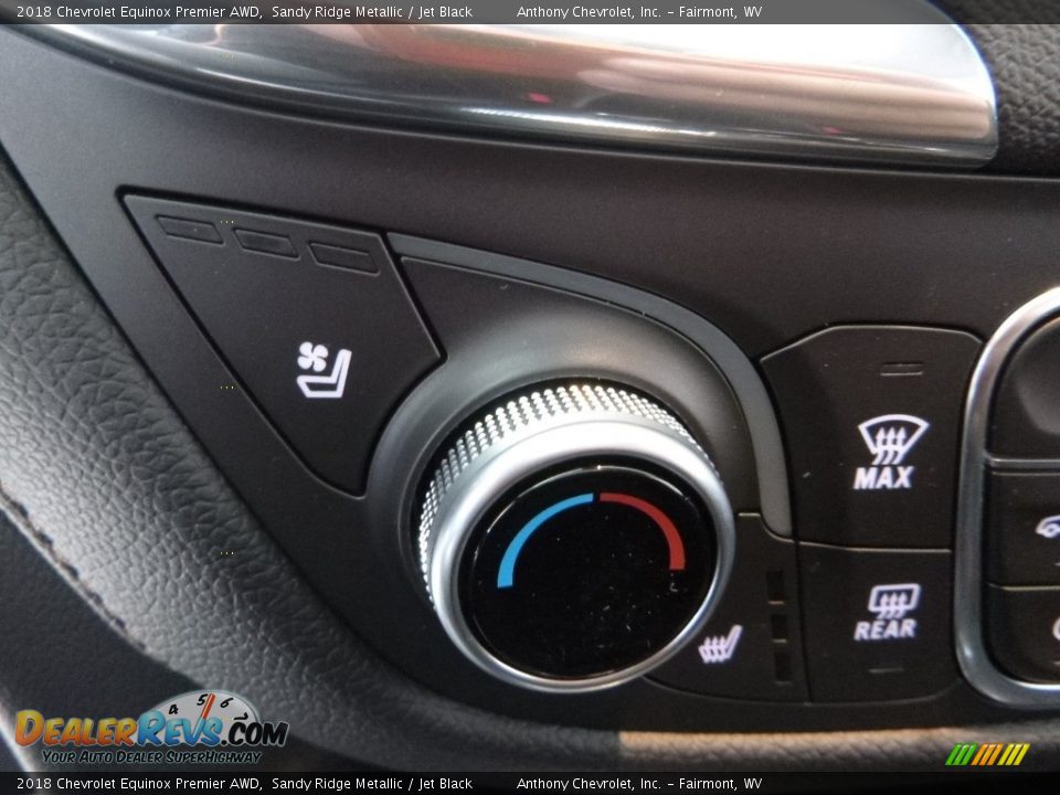 2018 Chevrolet Equinox Premier AWD Sandy Ridge Metallic / Jet Black Photo #17