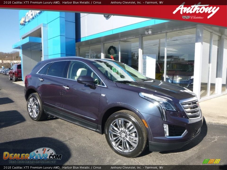 2018 Cadillac XT5 Premium Luxury AWD Harbor Blue Metallic / Cirrus Photo #1