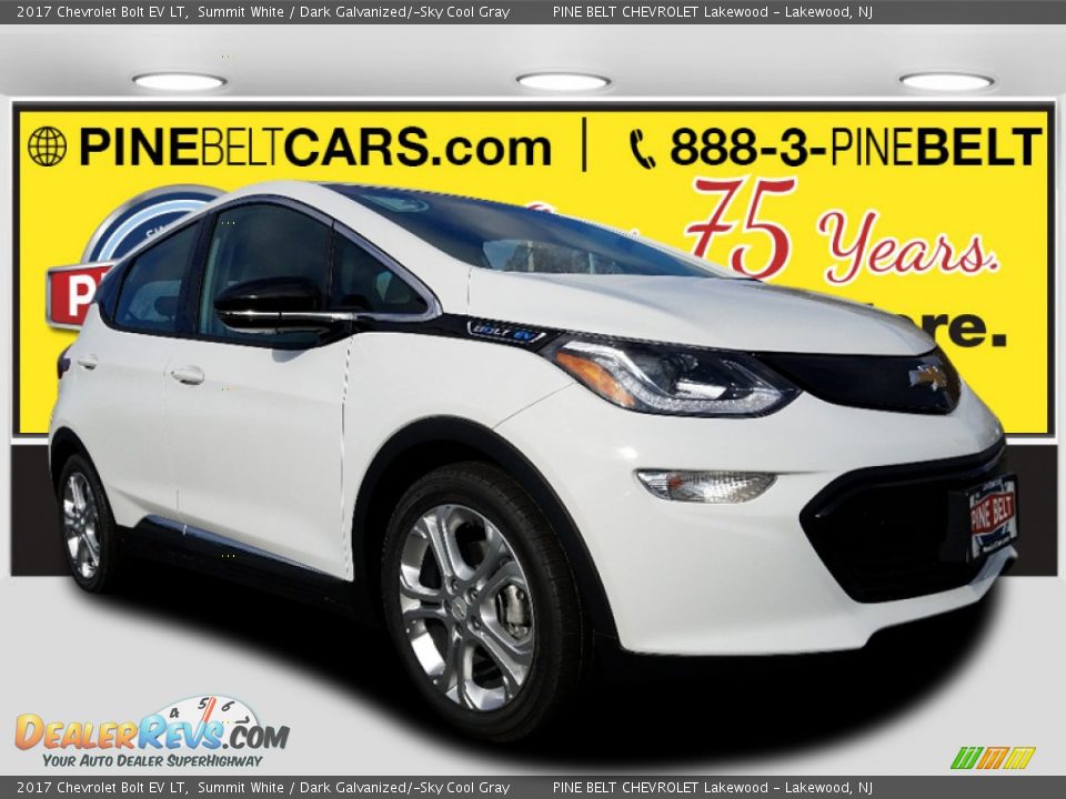 2017 Chevrolet Bolt EV LT Summit White / Dark Galvanized/­Sky Cool Gray Photo #1