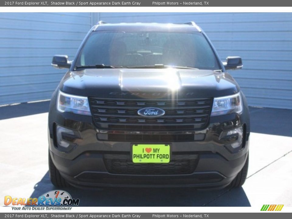 2017 Ford Explorer XLT Shadow Black / Sport Appearance Dark Earth Gray Photo #2